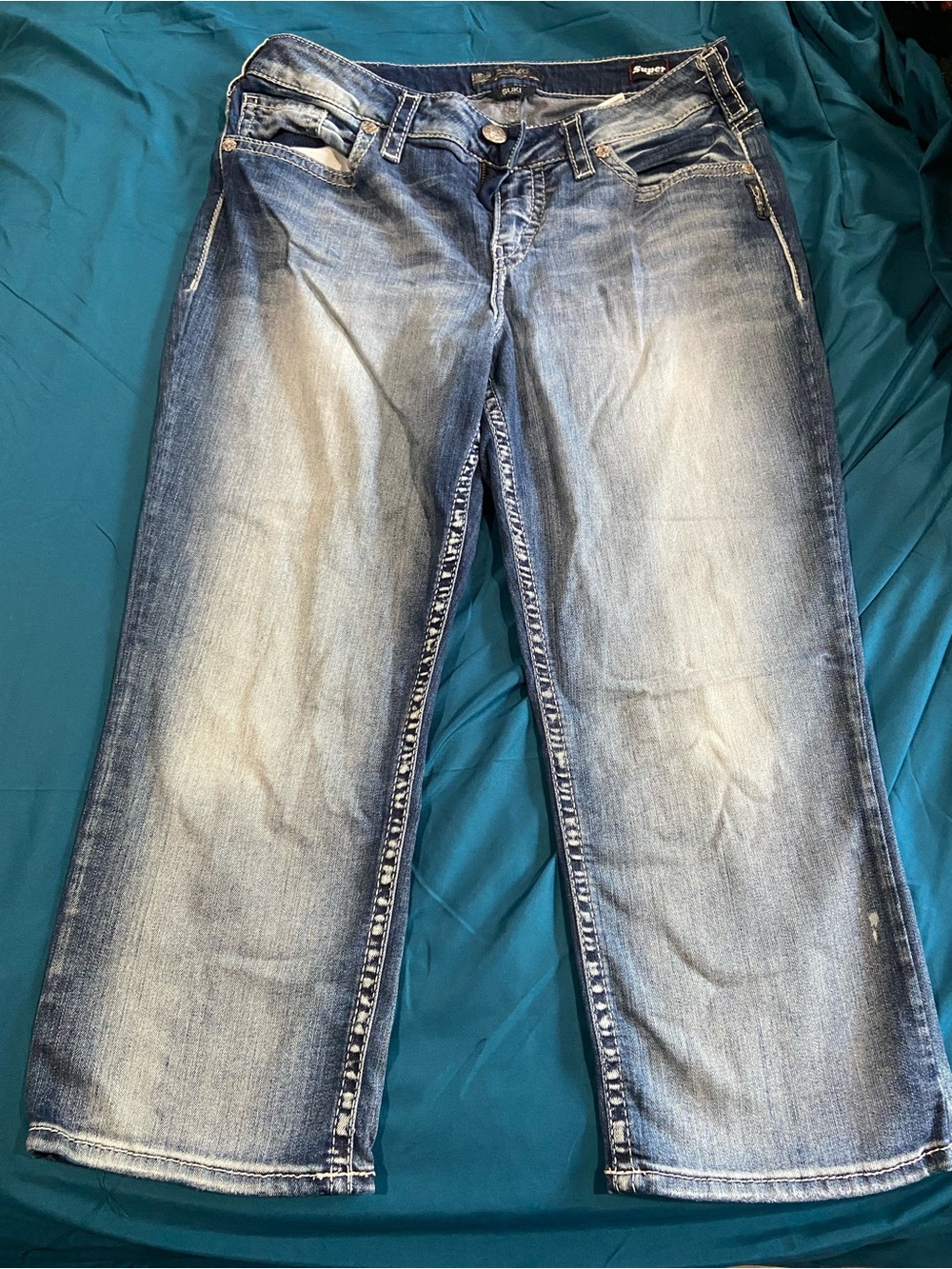 Women’s Silver Capris size 14